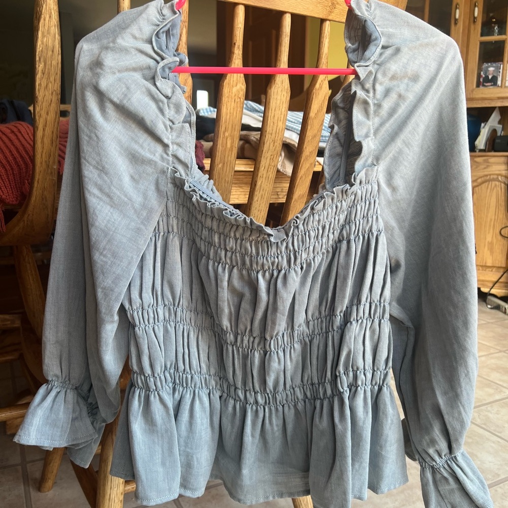 Open neck blouse never worn